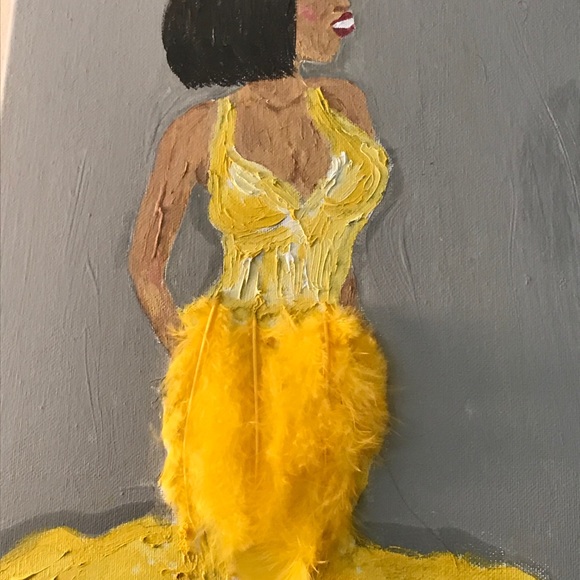African American Woman, Girl Oil and Acrylic - Picture 5 of 5